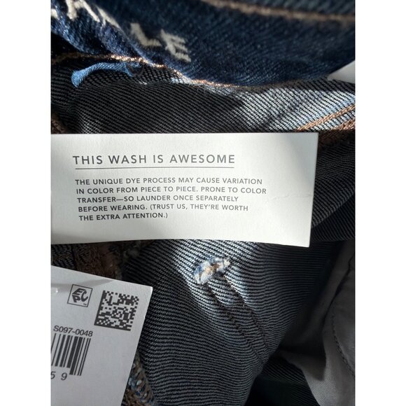 American Eagle Women’s Super High Rise Ankle Straight Jeans Size 14 NWT - Picture 8 of 11